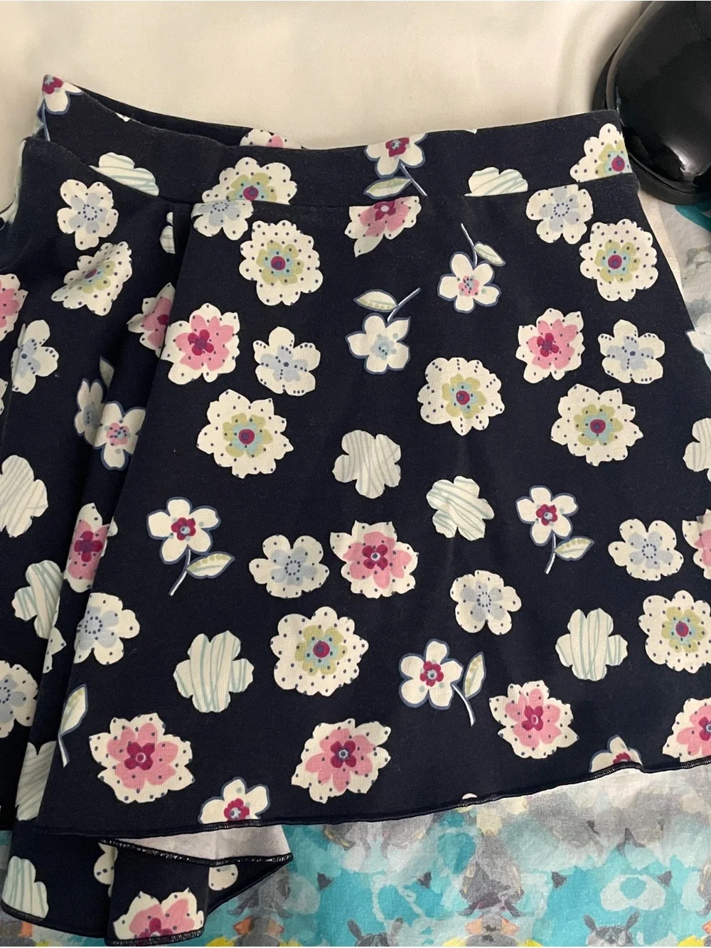 NWT Gymboree VTG 2005-6 Chelsea Navy Floral skort embroidered Top shoes Sz 4